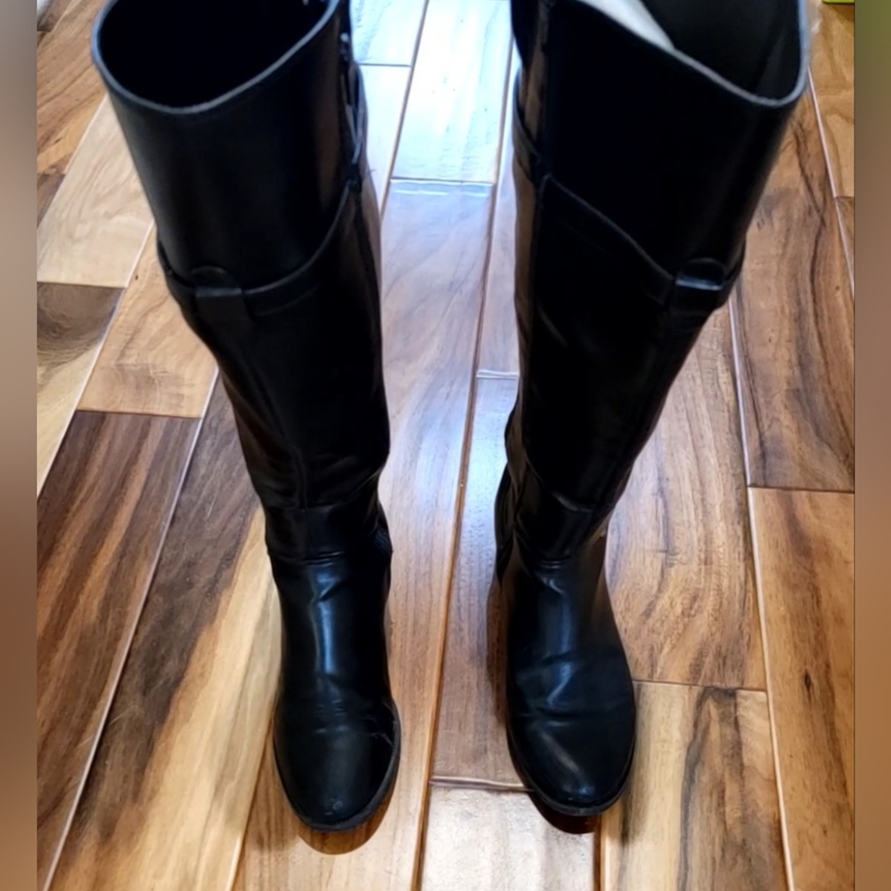 Black Wide Calf Boots
